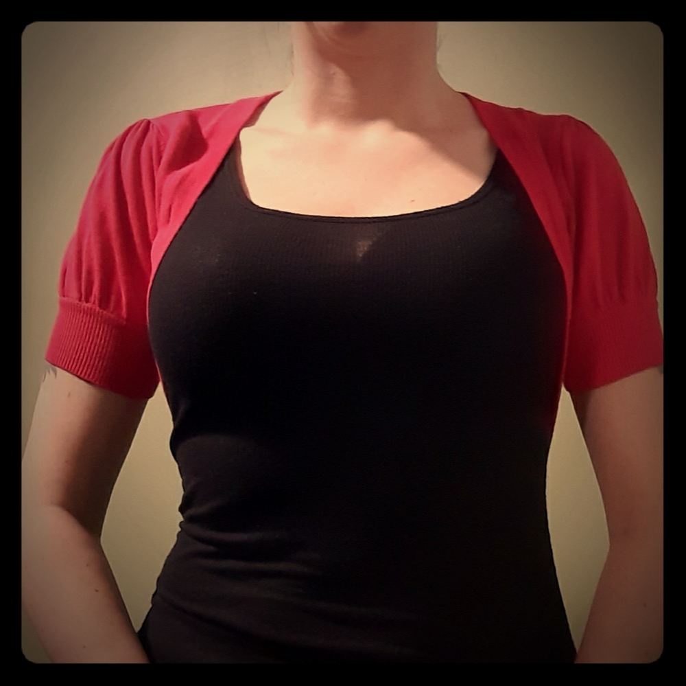 Hot pink shrugg from H&M